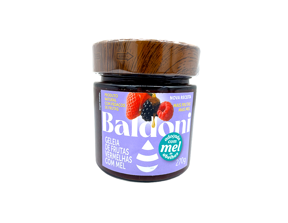 GELÉIA DE FRUTAS VERMELHAS BALDONI 270 G (CX 12 VD)